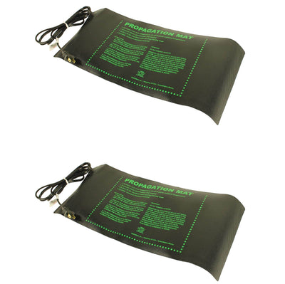 (2) Hydroponic 19006 17W Seed Start Seedling Propagation Heat Mats |8.87 x 19.5"