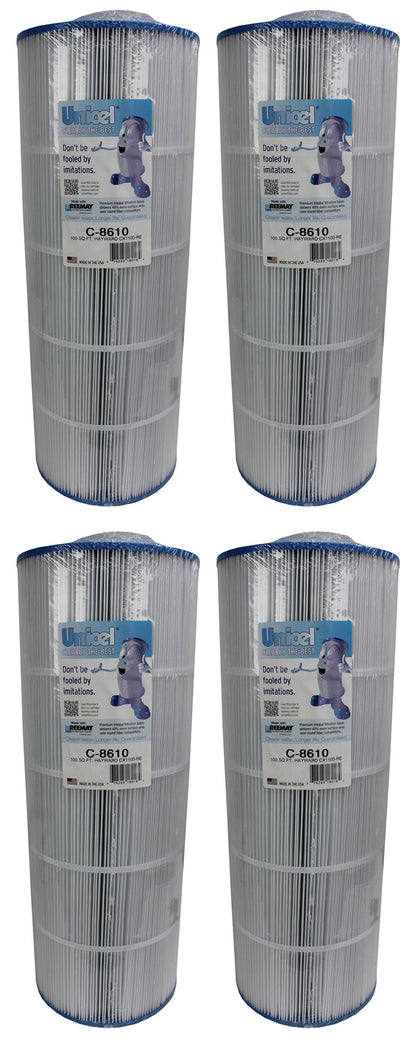 4) Unicel C-8610 Hayward Star Clear II CX1100 Filter Cartridges PA100 FC-1290