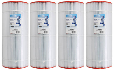 Unicel C-9410 Replacement 100 Sq Ft Pool Filter Cartridge, 155 Pleats, 4 Pack - VMInnovations