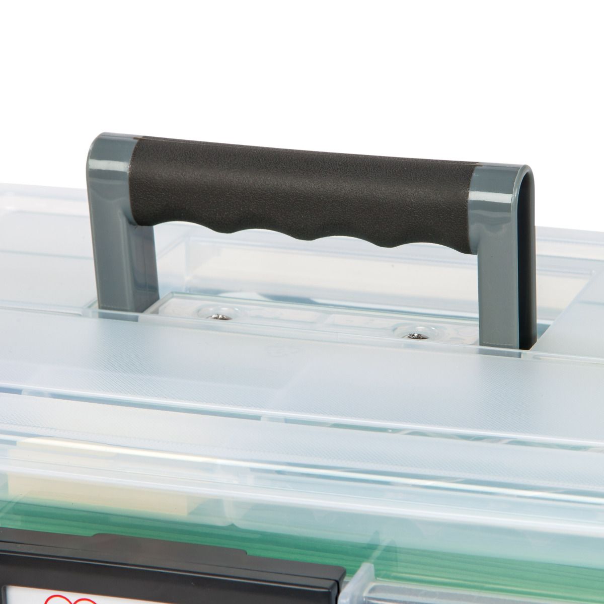 IRIS USA 19 Quart Letter Size Weathertight File Box, Clear (4 Pack) (Open Box)