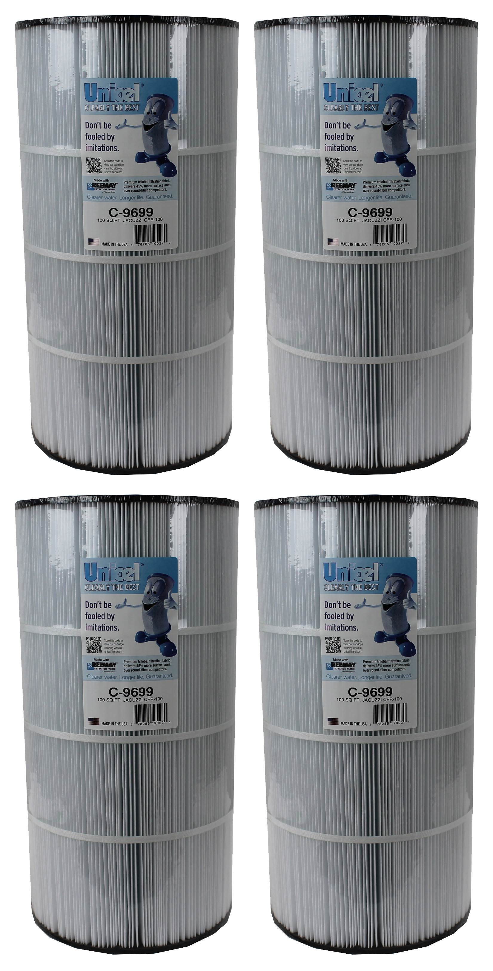 4) NEW Unicel C-9699 Pool Spa Replacement 100 Sq Ft Filter Cartridges FC-1490 - VMInnovations