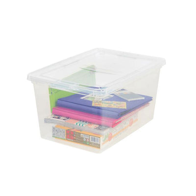 IRIS USA 58 Quart Plastic Container w/ Non Latching lid (6 Pack) (Open Box)