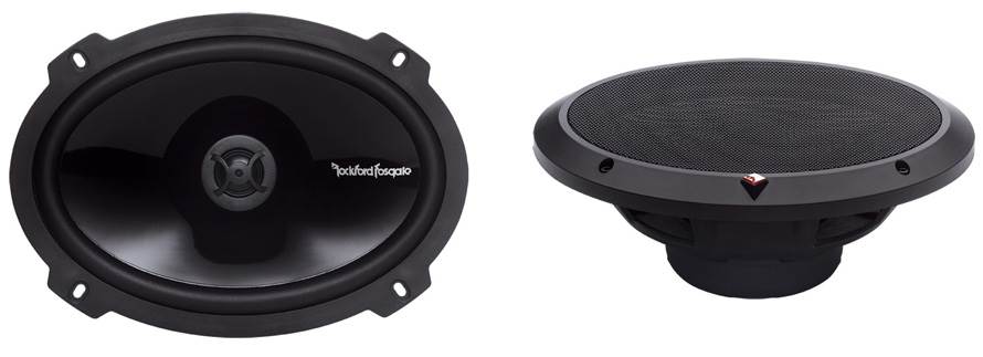 2) Rockford Fosgate P1692 6x9" 150W Speakers + 2) QTW6X9 Angled 6x9" Speaker Box