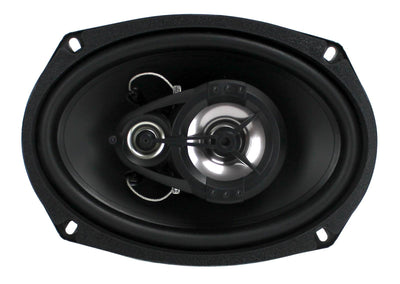 2) Renegade RX693 6x9" 300W Car Speakers + 2) QTW6X9 Angled 6x9" Speaker Box