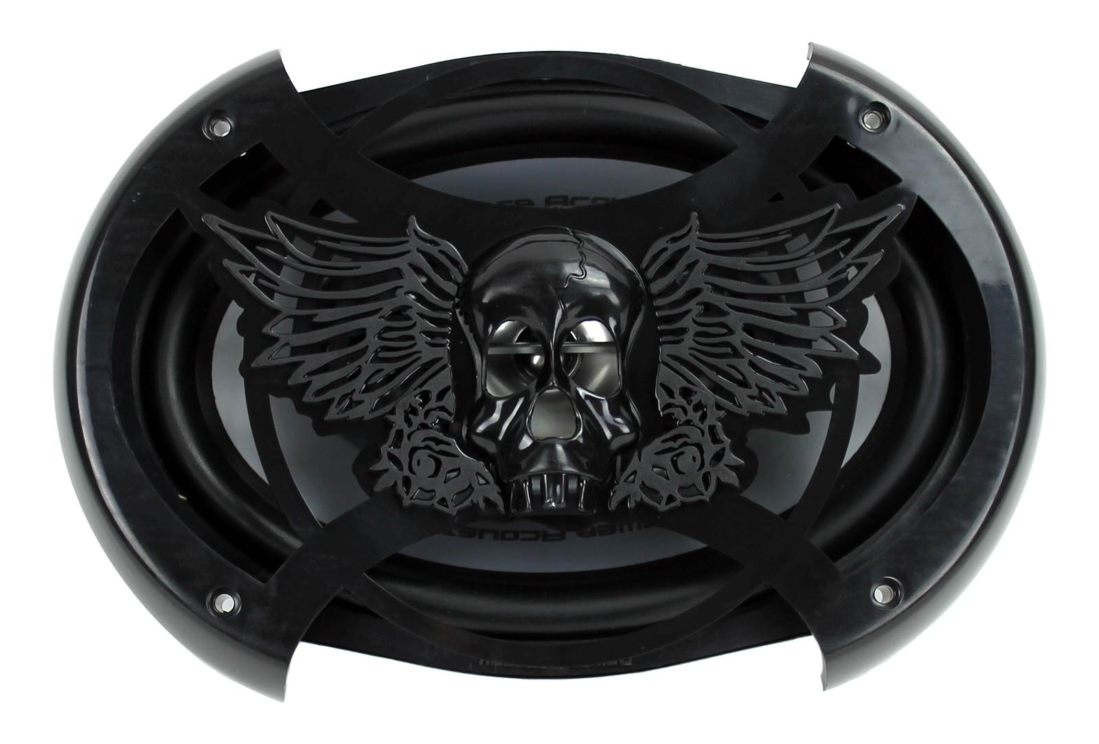 2) Power Acoustik 6x9" 360W Car Speakers + 2) Angled 6x9" Speaker Box (Open Box)