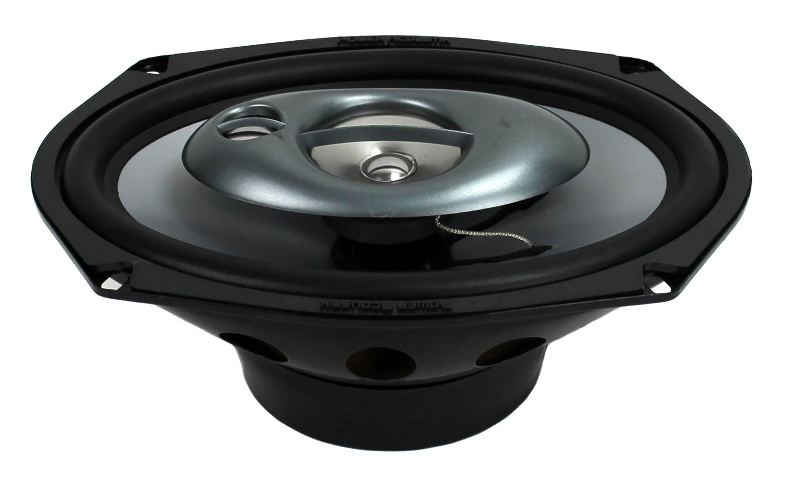 2) Power Acoustik 6x9" 360W Car Speakers + 2) Angled 6x9" Speaker Box (Open Box)