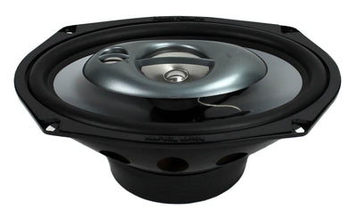 2) Power Acoustik 6x9" 360W Car Speakers + 2) Angled 6x9" Speaker Box (Open Box)