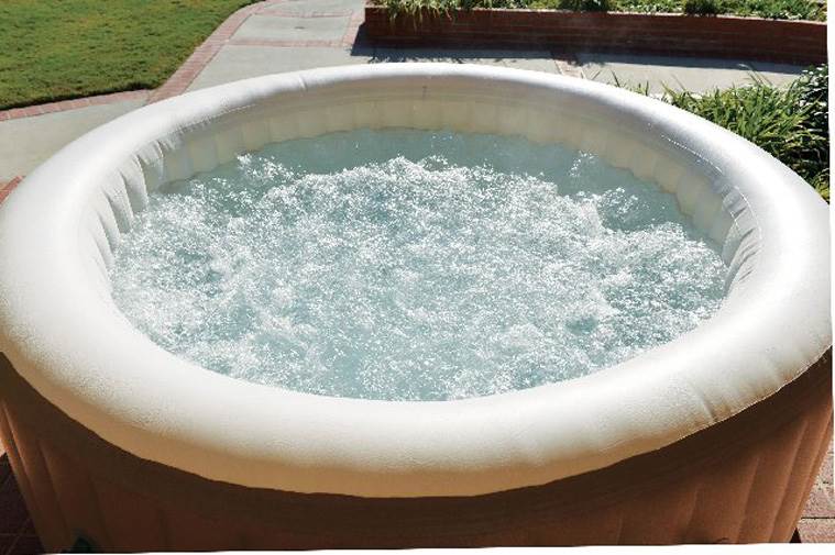 Intex Pure Spa 4-Person Inflatable Portable Hot Tub Ultimate Bundle Package