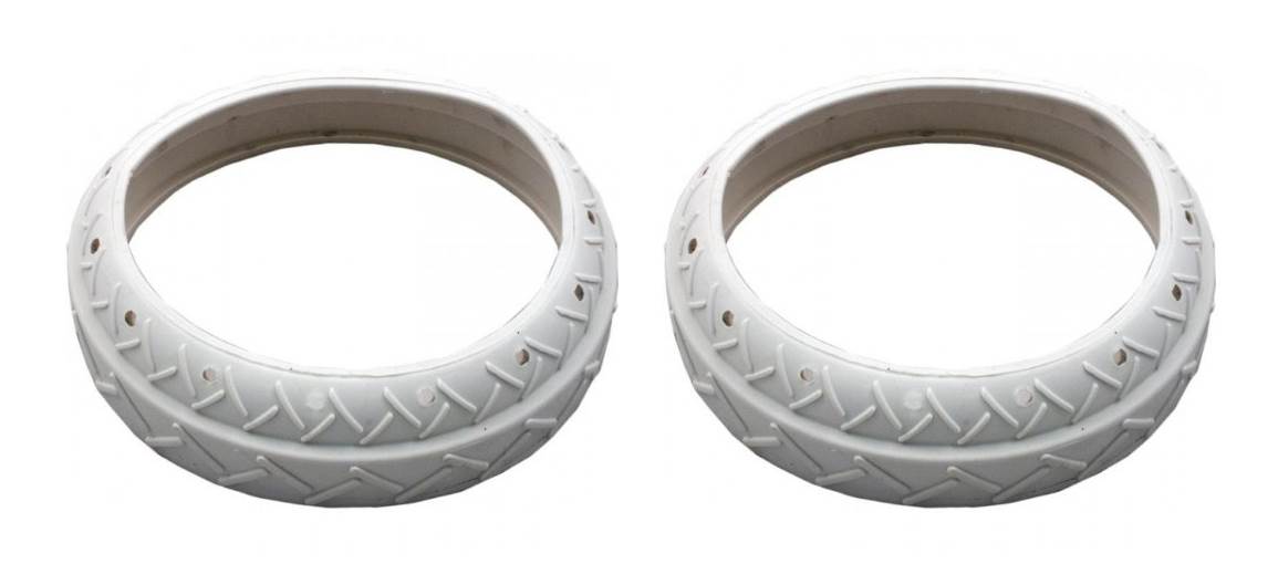 2) NEW Pentair LLC1PM Pool Spa White Tire Replacements Automatic Cleaner Legend
