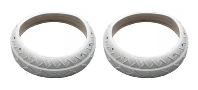 2) NEW Pentair LLC1PM Pool Spa White Tire Replacements Automatic Cleaner Legend