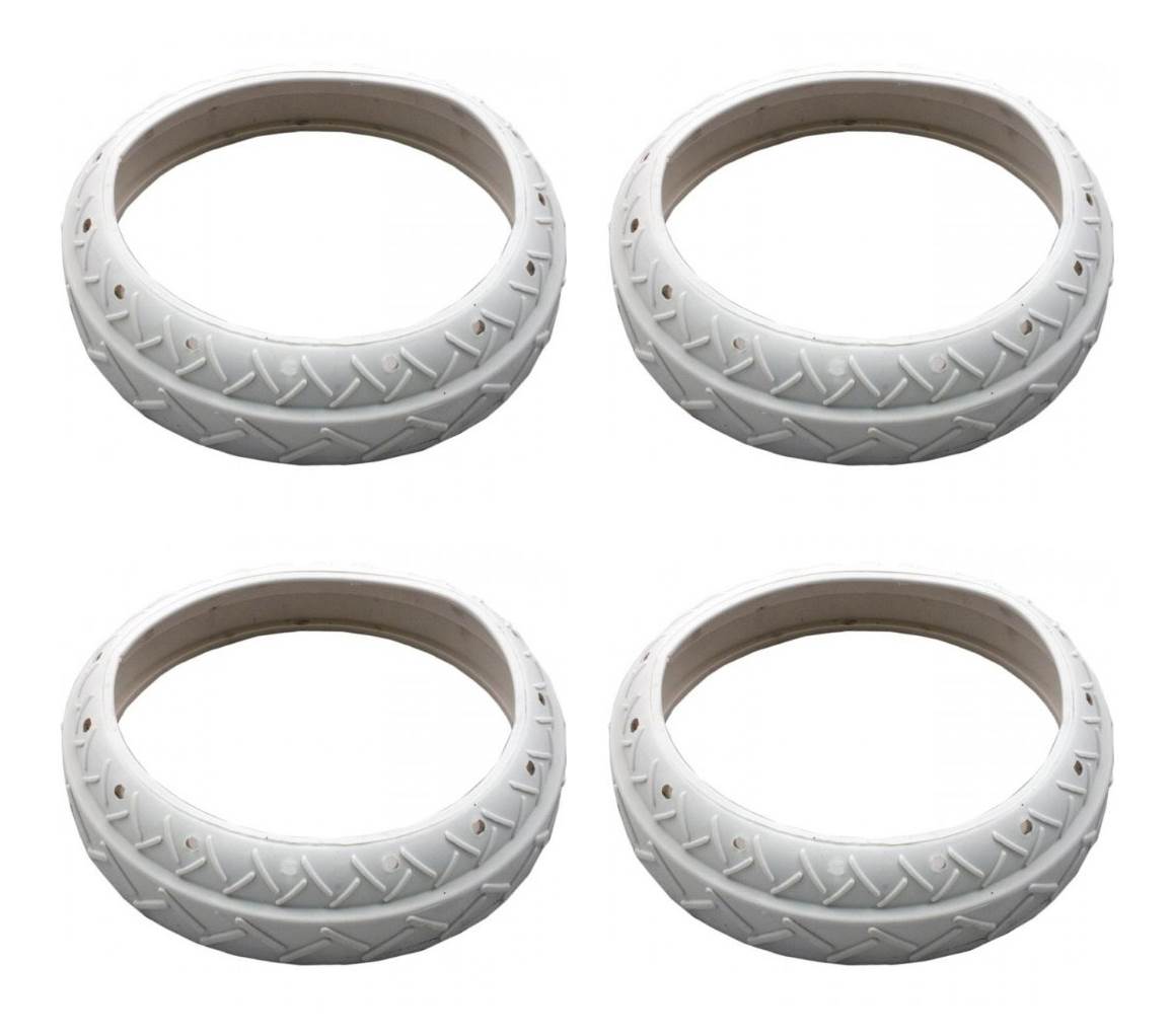 4) NEW Pentair LLC1PM Pool Spa White Tire Replacements Automatic Cleaner Legend