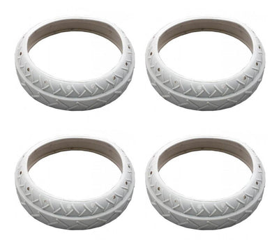 4) NEW Pentair LLC1PM Pool Spa White Tire Replacements Automatic Cleaner Legend