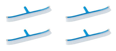 4) NEW Pentair R111386 912VL 18" Curved Brush Molded Back End Cap Nylon Bristles