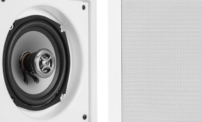 8) VM AUDIO Shaker 5.25" 125W Square In Ceiling/In Wall Surround Sound Speakers