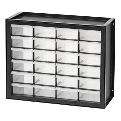IRIS USA 24 Drawer Parts and Hardware Cabinet Storage Organizer Black (Open Box)