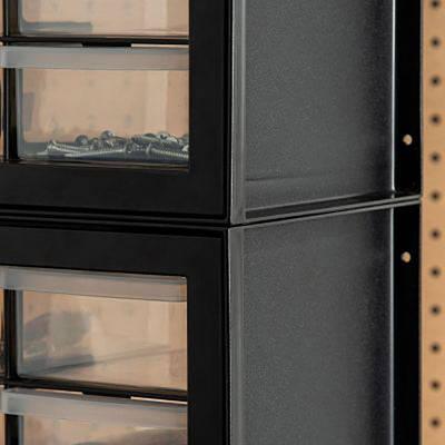 IRIS USA 2 Pack Screw Tool Organizer Small Parts Cabinet, 44-Drawers, Black