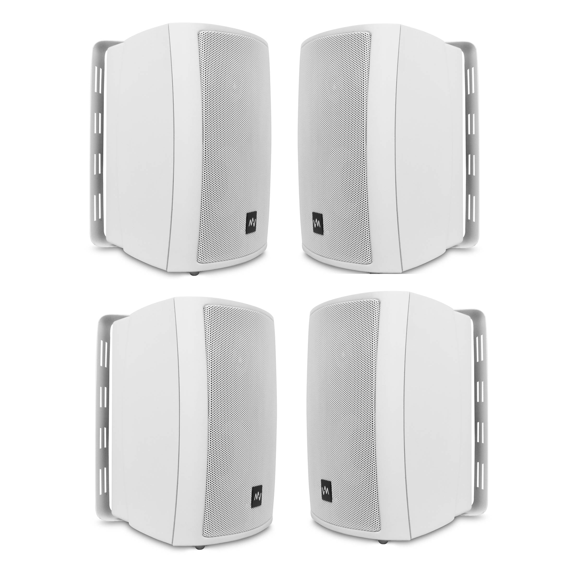 VM Audio 240W White Weather-Resistant Patio Speaker System, 4 | 2 x SR-WOD4