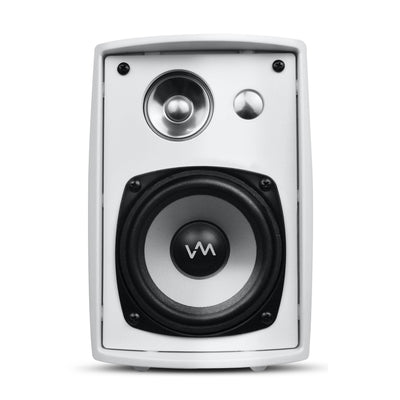 VM Audio 240W White Weather-Resistant Patio Speaker System, 4 | 2 x SR-WOD4