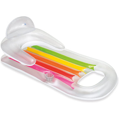 INTEX King Kool Floating Swimming Pool Lounger w/ Headrest (Open Box) (4 Pack) - VMInnovations