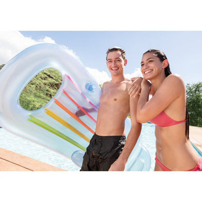 INTEX King Kool Floating Swimming Pool Lounger w/ Headrest (Open Box) (4 Pack) - VMInnovations