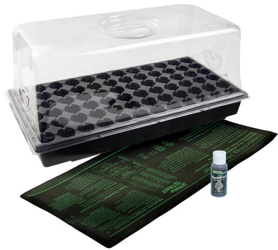 HYDROFARM CK64060 Germination Hot House w/ Heat Mat & JSV2 T5 Lighting System