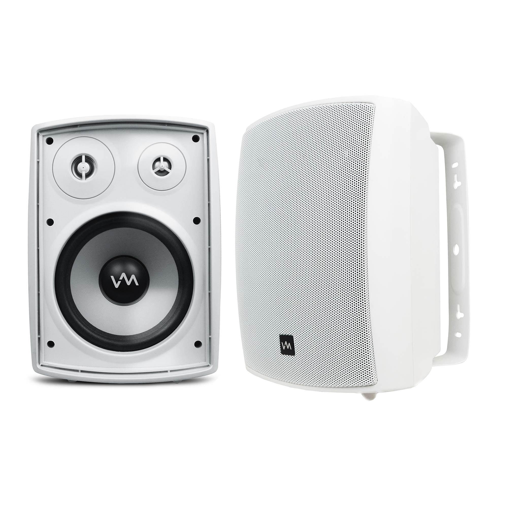 VM Audio 260W White Weather-Resistant Patio Speaker System, 4 | 2 x SR-WOD5