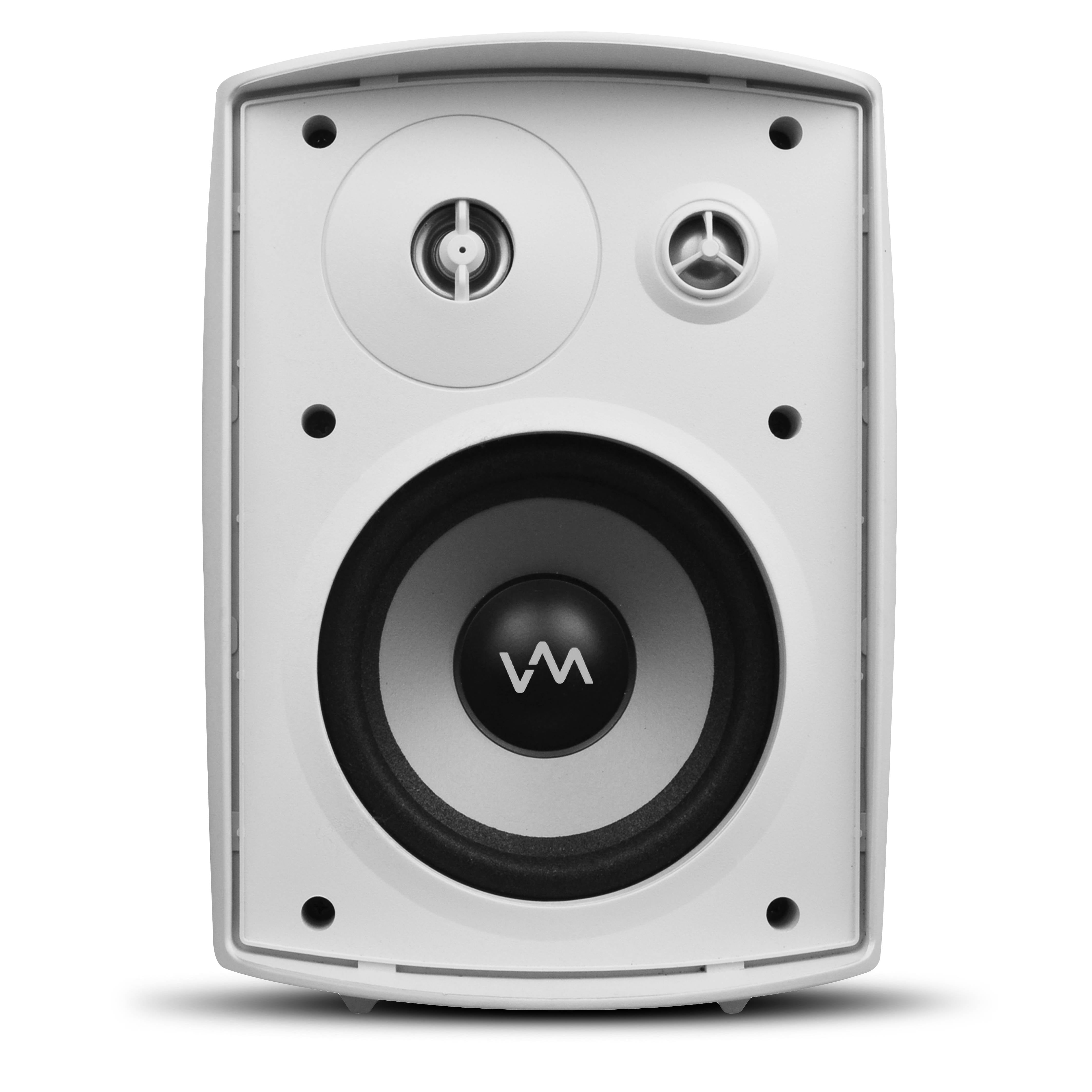 VM Audio 260W White Weather-Resistant Patio Speaker System, 4 | 2 x SR-WOD5