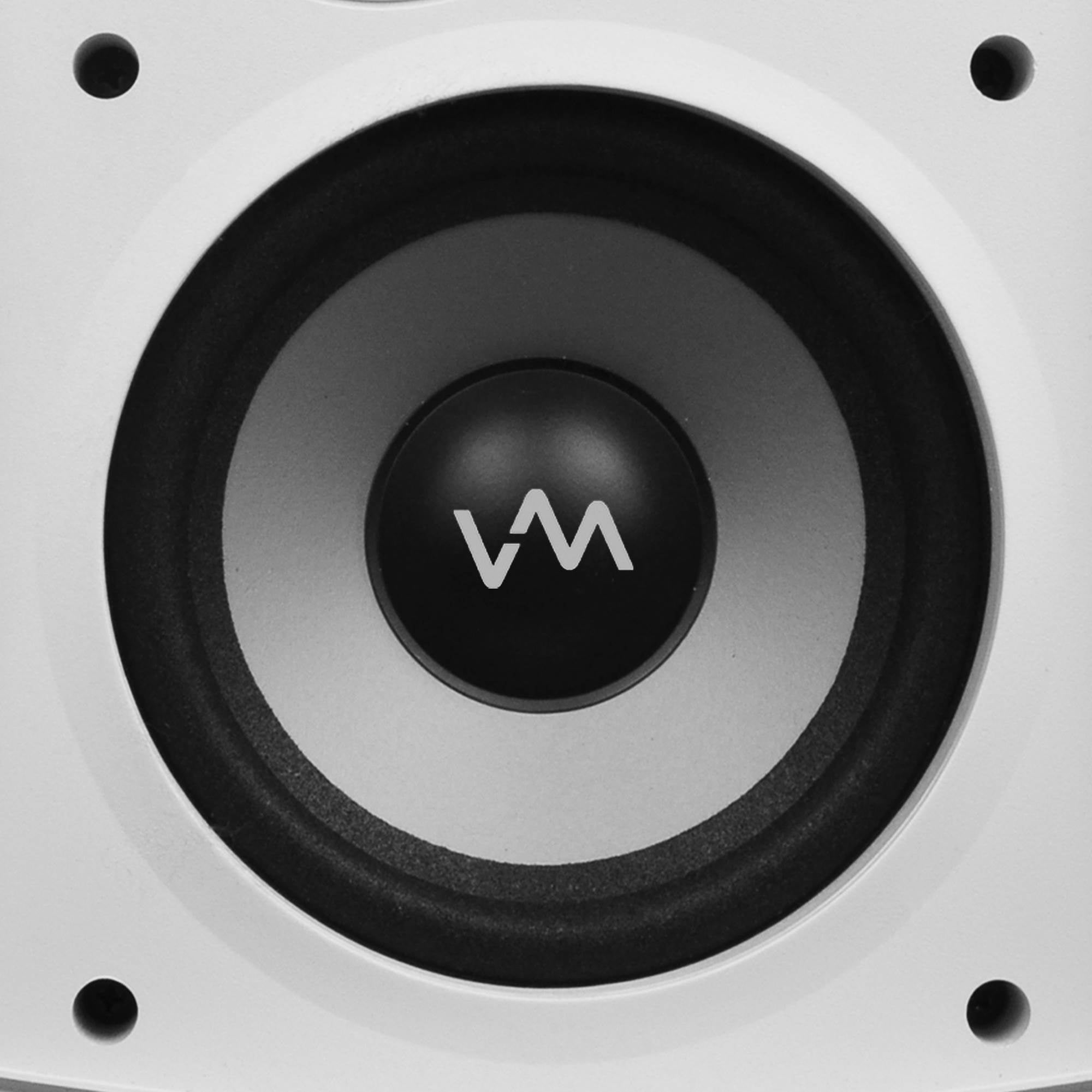 VM Audio 260W White Weather-Resistant Patio Speaker System, 4 | 2 x SR-WOD5