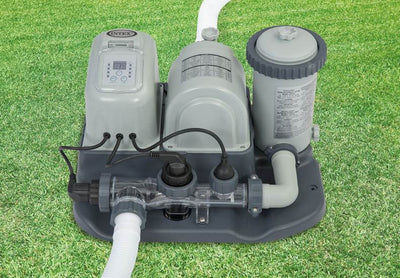 Intex 16' x 48" Ultra Frame Swimming Pool Set w/ Filter Pump & Saltwater System