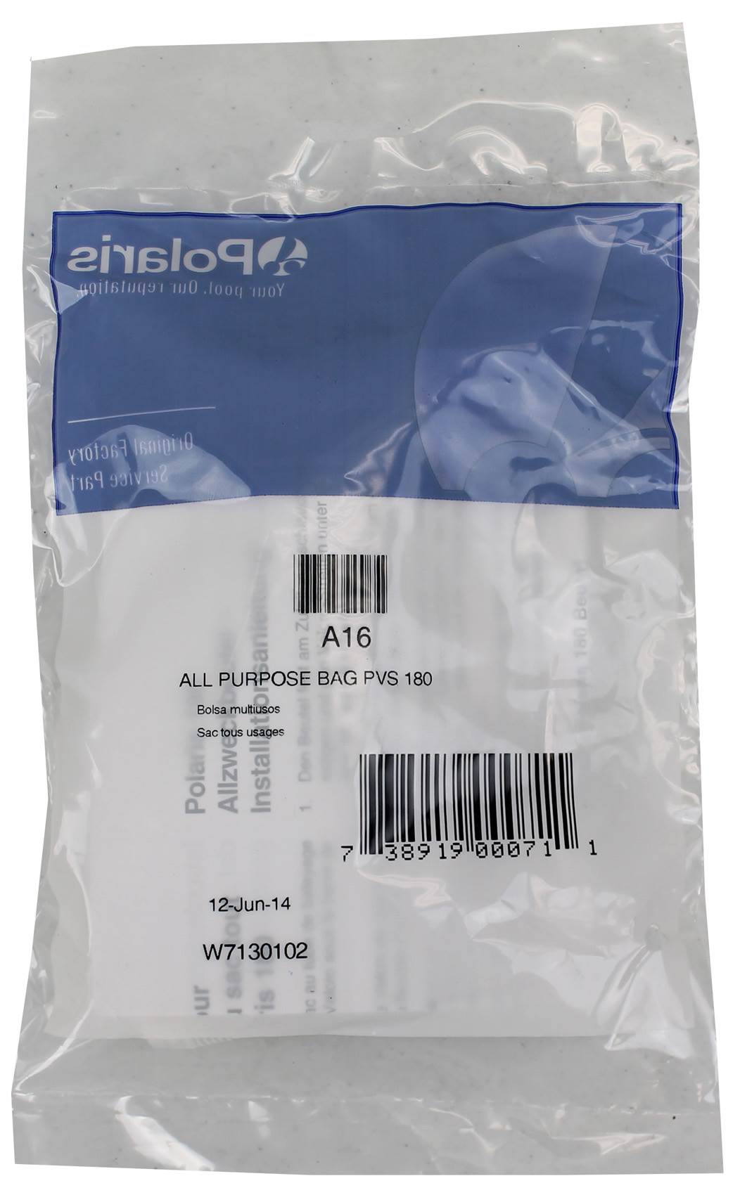4) Polaris A-16 180 Swimming Pool Cleaner All Purpose Bags Pentair Letro LA16