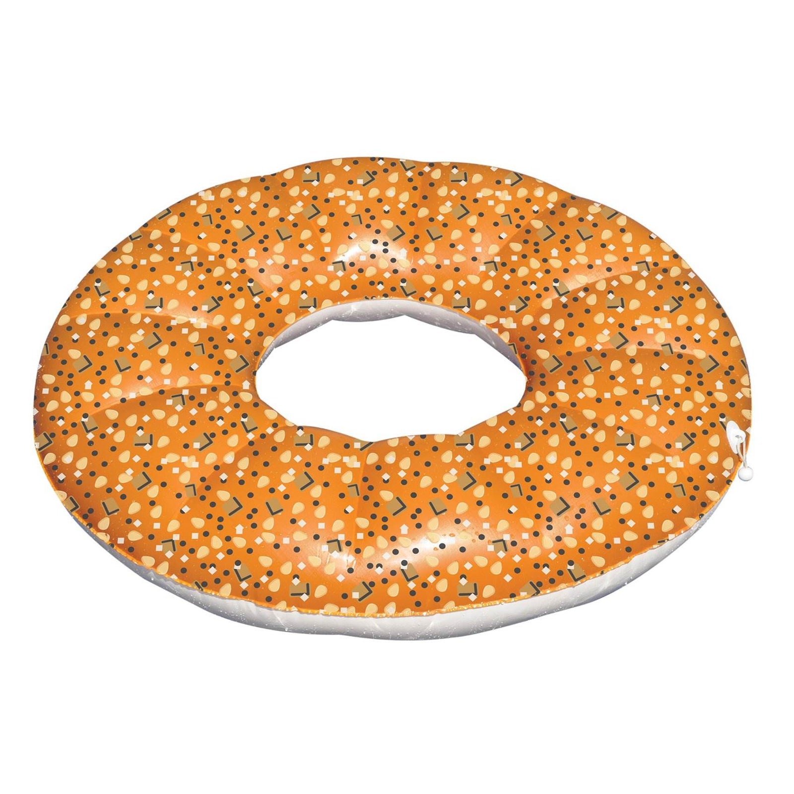 Swimline Everything Bagel Inflatable 48 Inch Swimming Pool Water Ring Float Tube - VMInnovations