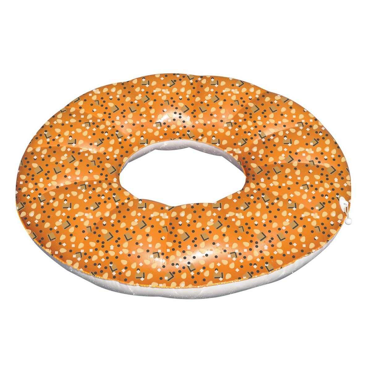 Swimline Swimming Pool Fun Inflatable Everything Bagel Float Raft Toy-Open Box