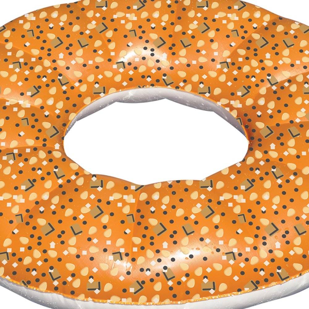 Swimline Everything Bagel Inflatable 48 Inch Swimming Pool Water Ring Float Tube - VMInnovations