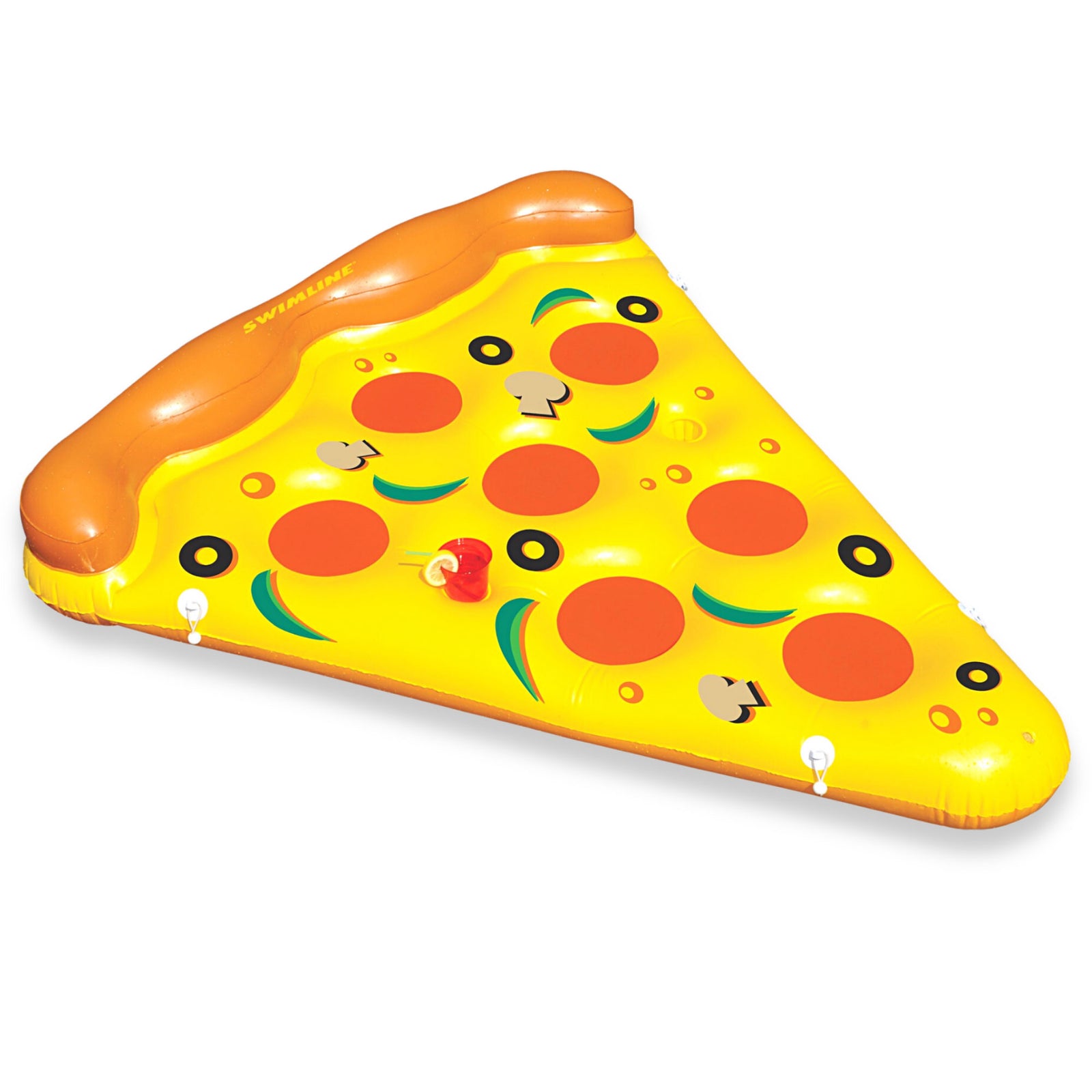 Swimline Giant 72" Inflatable Pizza Slice Swimming Pool Floating Water Raft - VMInnovations