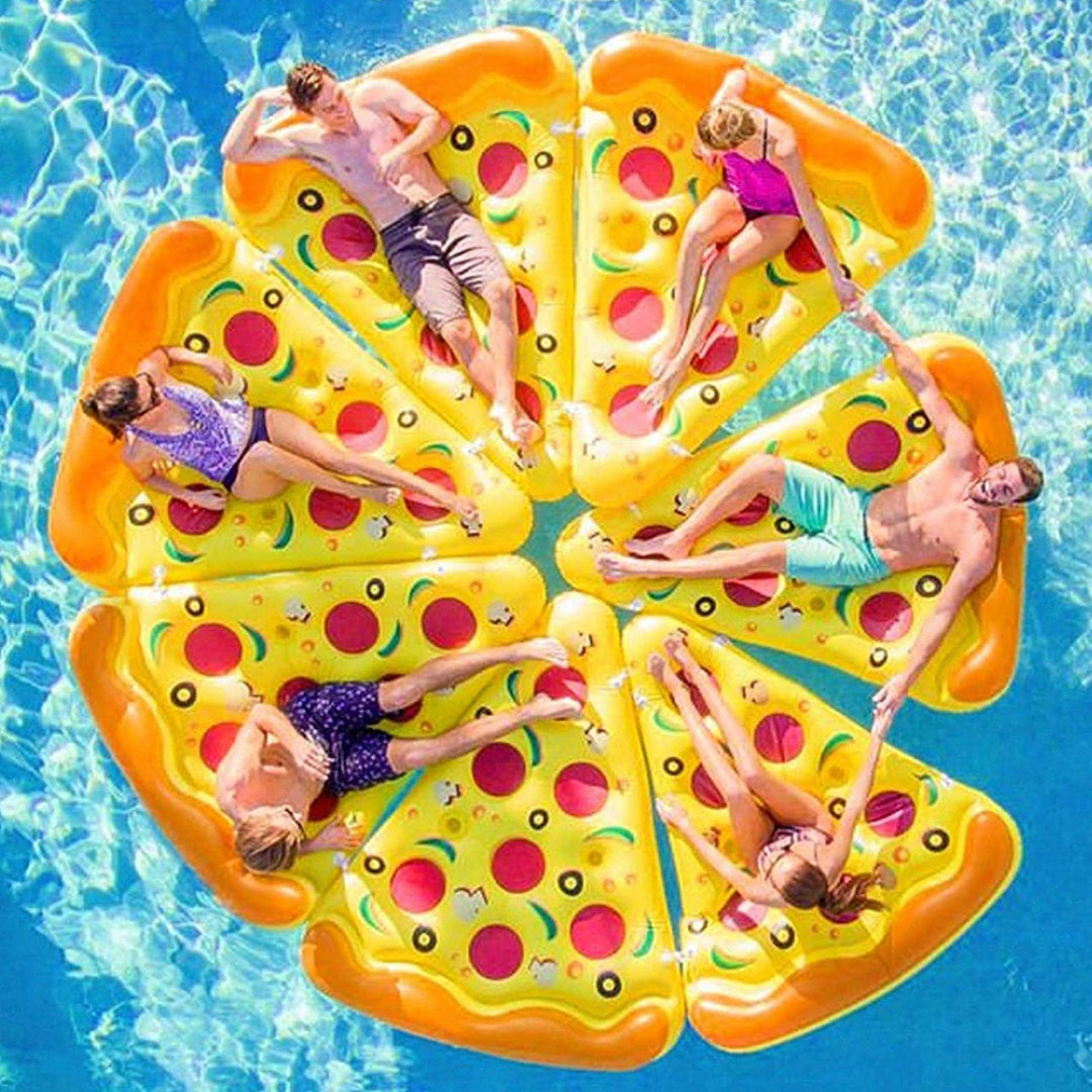 Swimline Giant 72" Inflatable Pizza Slice Swimming Pool Floating Water Raft