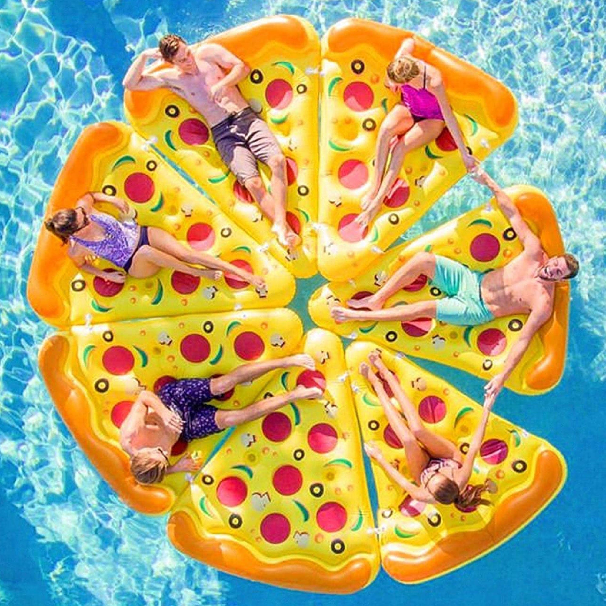 Swimline 90645 Pool Inflatable Pizza Slice Float Raft Water (Open Box) - VMInnovations
