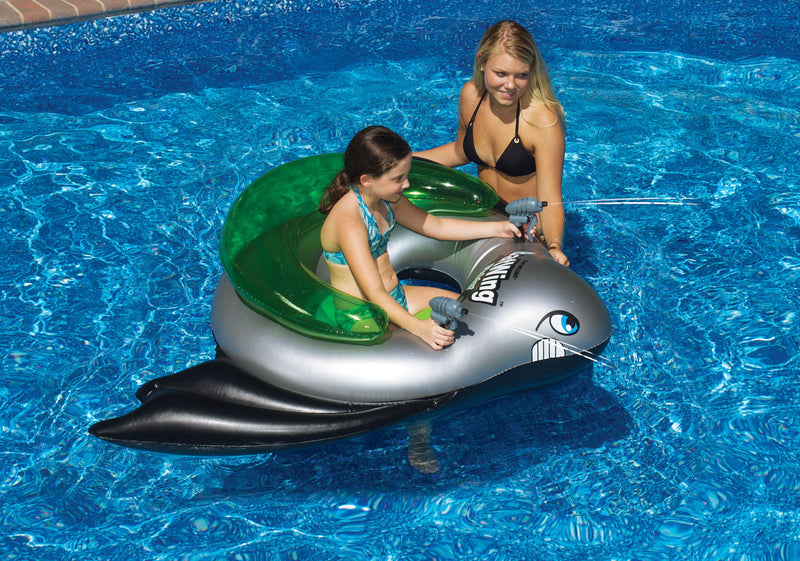 Swimline 90797 BatWing Fighter Inflatable Kids Battle Squirt Blaster Tube Float
