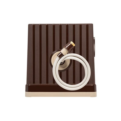 IRIS USA 98.42 Foot Portable Mobile Hose Reel Storage Caddy with Nozzle, Brown