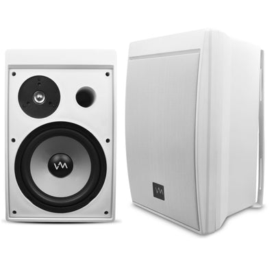 VM Audio 360W Weather-Proof Patio Speakers, 4 + Wiring | 2 x SR-WOD8 + PSC14100