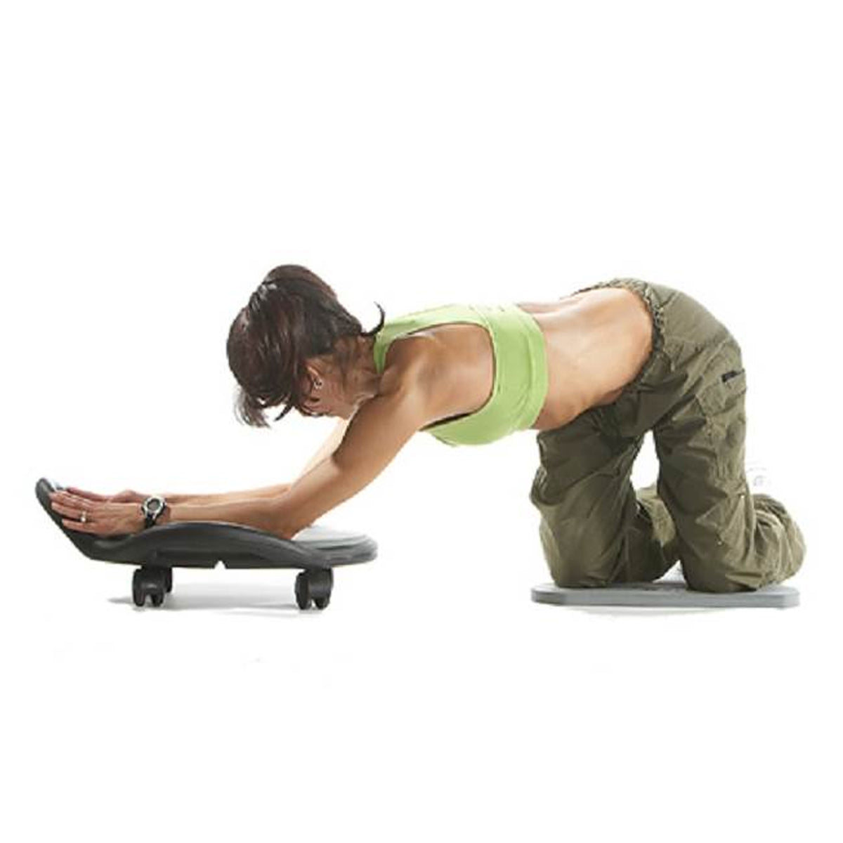 ABDolly Home Fitness Abdominal Abs Exercise Machine Equipment with Workout DVD (Refurbished)
