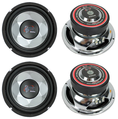 PYRAMID PW677X 1200W 6" Car Audio Subs/Subwoofers Power Woofers Stereo