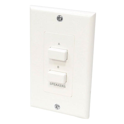 4) New Pyle VCS2 In-Wall Speakers A/B Source Selector Switch Control Audio/Video