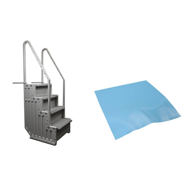 Confer Plastics Swimming Pool Step & Hydrotools by Swimline 36"x36" Ladder Mat