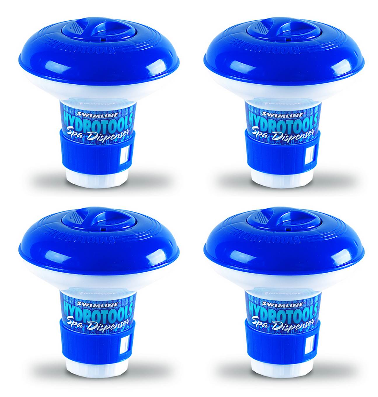 4) NEW HydroTools 8715 Pool Mini Chlorine Tablet Floating Chemical Dispensers - VMInnovations