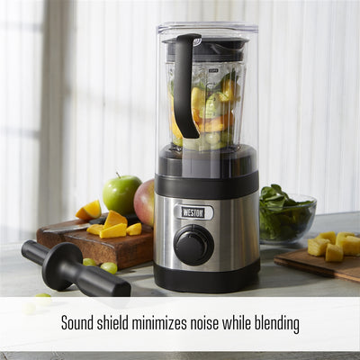 Weston 32 Ounce Blender with Personal To Go Jar & Blender Bible Recipe Book