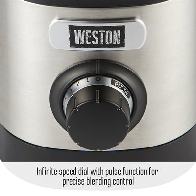 Weston 32 Ounce Blender with Personal To Go Jar & Blender Bible Recipe Book