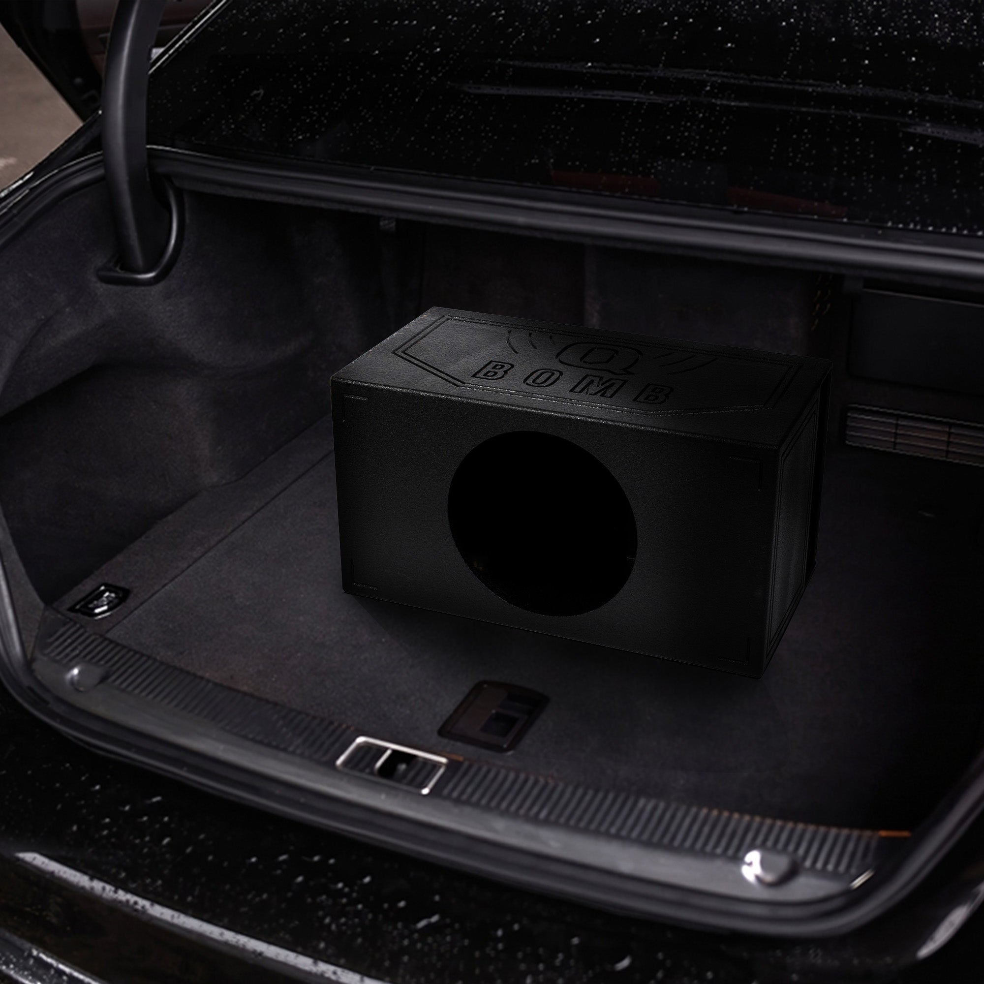Q-POWER QBOMB15VL Single 15" Vented Ported Car Subwoofer Sub Box Enclosure(Used) - VMInnovations