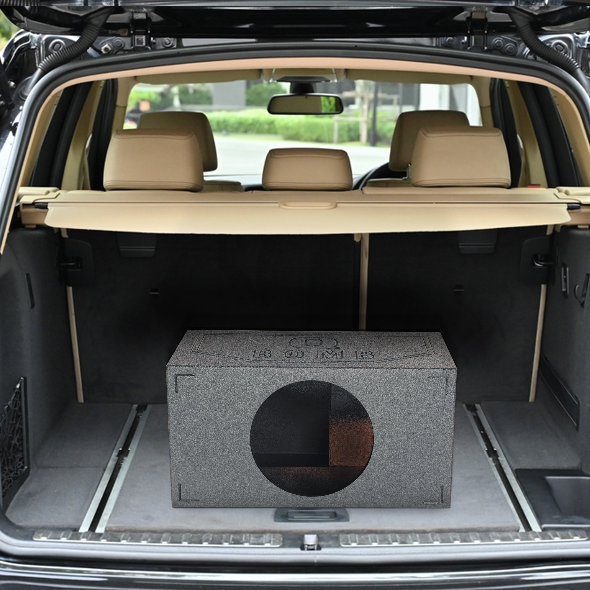 Q-POWER QBOMB15VL Single 15" Vented Ported Car Subwoofer Sub Box Enclosure(Used) - VMInnovations