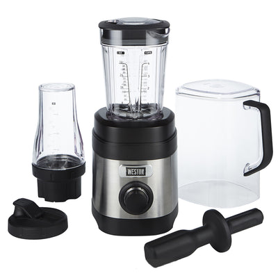 Weston 32 Ounce Blender with Personal To Go Jar & Blender Bible Recipe Book
