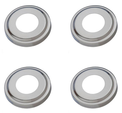 4) Swimline 87904 Replacement Ladder Stainless Steel Escutcheon Plates In-Ground